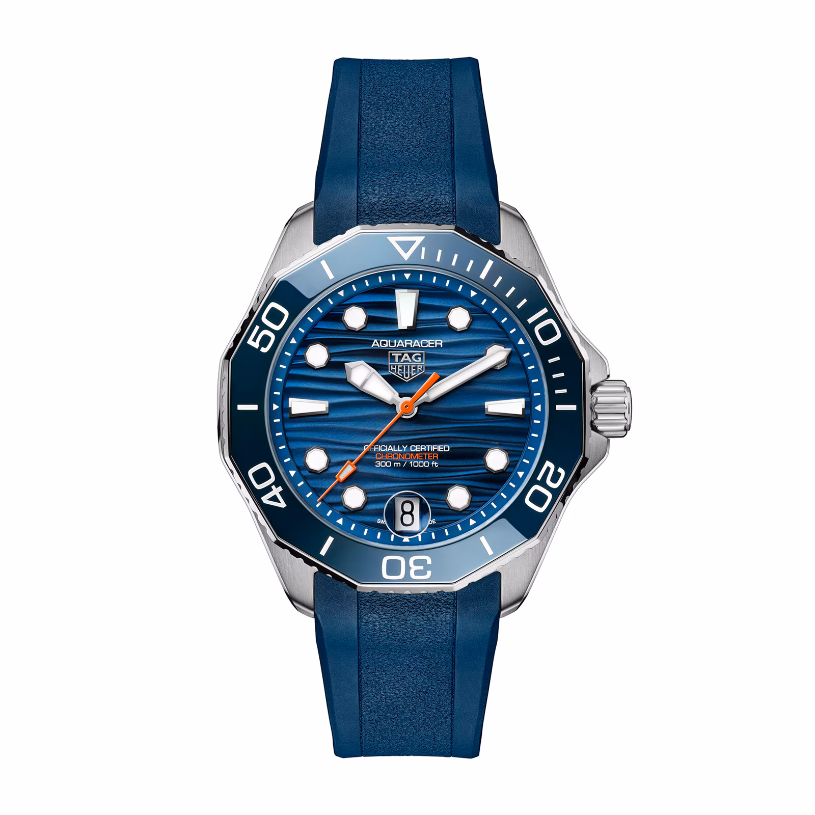 [2026 Mirror Grade]TAG Heuer Aquaracer Professional 300 Date 42mm Mens Watch Blue Rubber WBP5111.FT6259