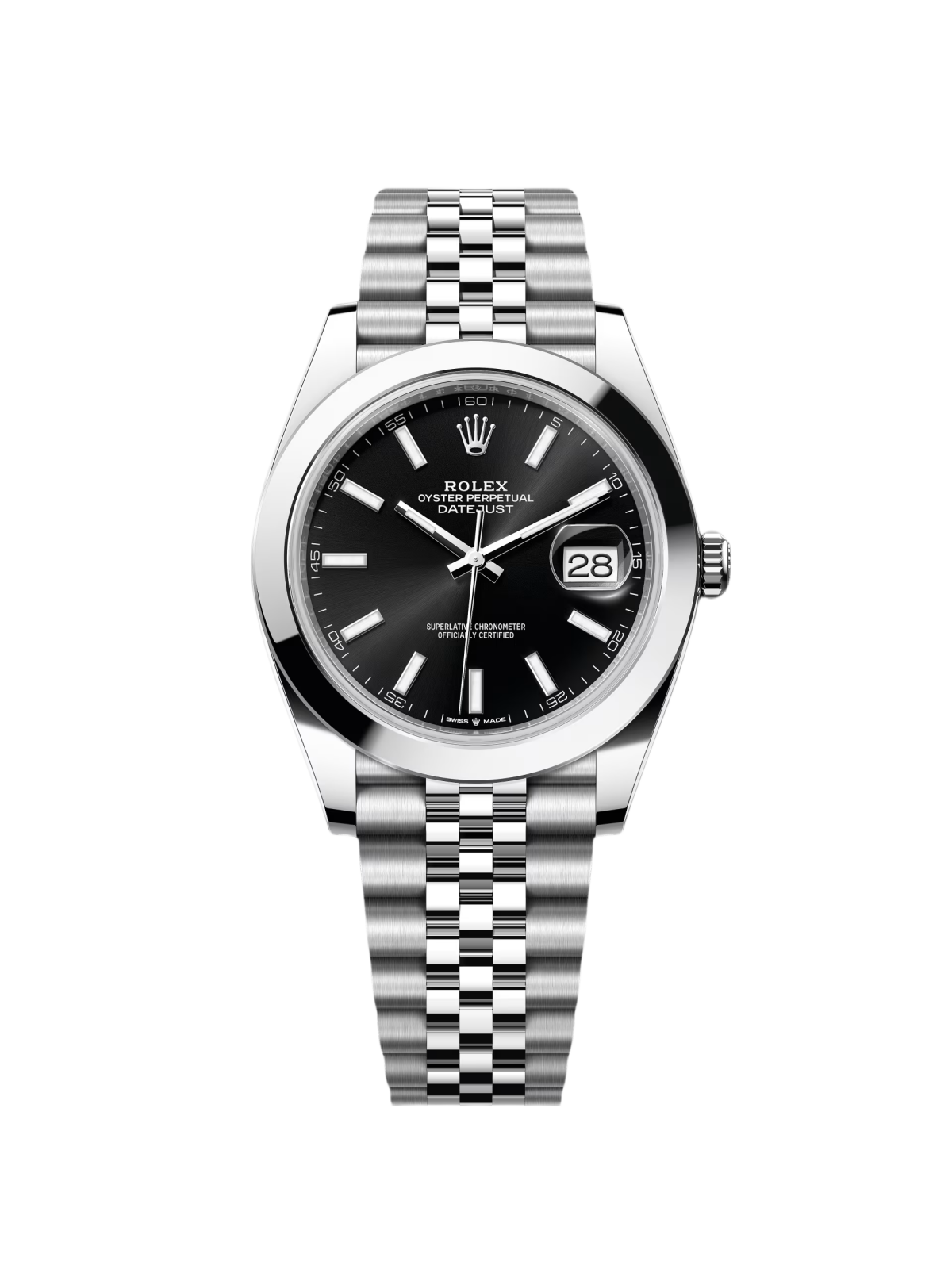 [2026 Mirror Grade]RLX Datejust 41mm 126300 Black Index Oyster 41mm Stainless Steel Watch