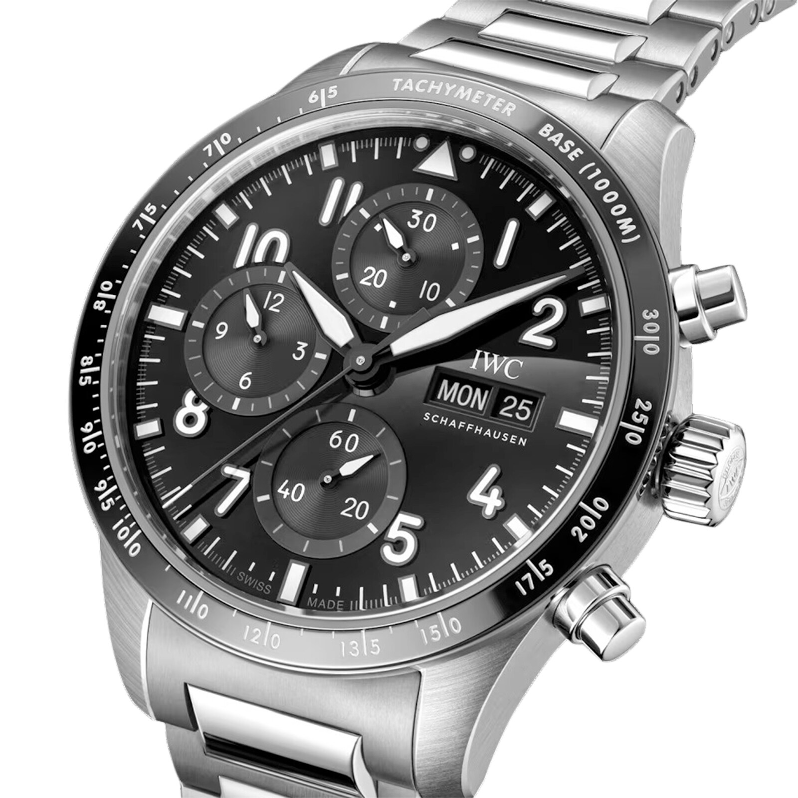 [2026 Mirror Grade]IWC Pilot Performance Chronograph 41mm AMG Mens Watch Black Titanium IW388304