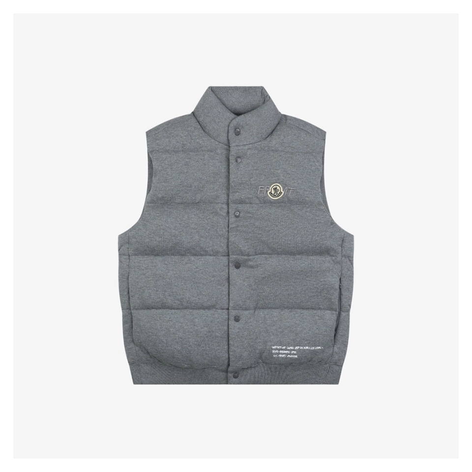 Mxxcler X Fragment Hiroshi Fujiwara Knit Down Vest#2528 (Black/Grey)