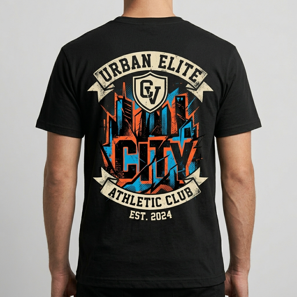 City Varsity Tee, Vintage Athletic Graphic T-Shirt, Unisex Streetwear Shirt CityTee3