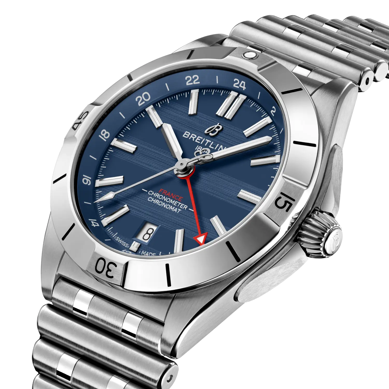 [2026 Mirror Grade]Breitling Chronomat Automatic GMT 40 Six Nations France A323989B1C1A1