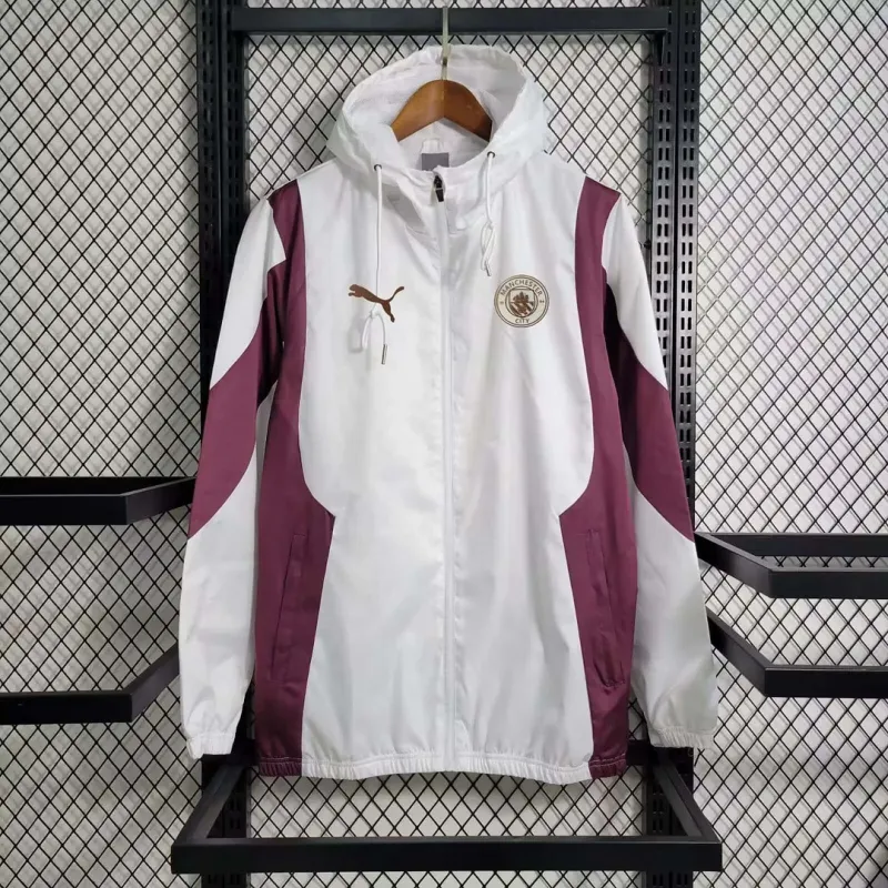 Manchester City Jersey Windbreaker White and purple  2023/2024