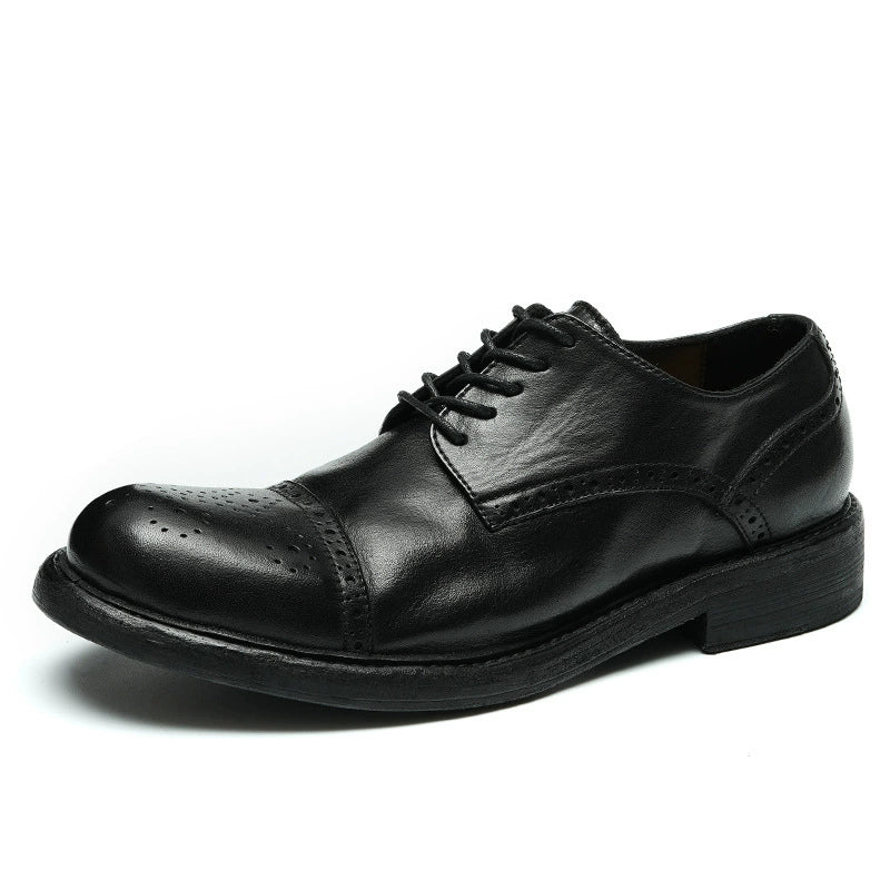 (Ships in 6 days)Men’s Goodyear Welted Handmade Leather Dress Shoes 82711