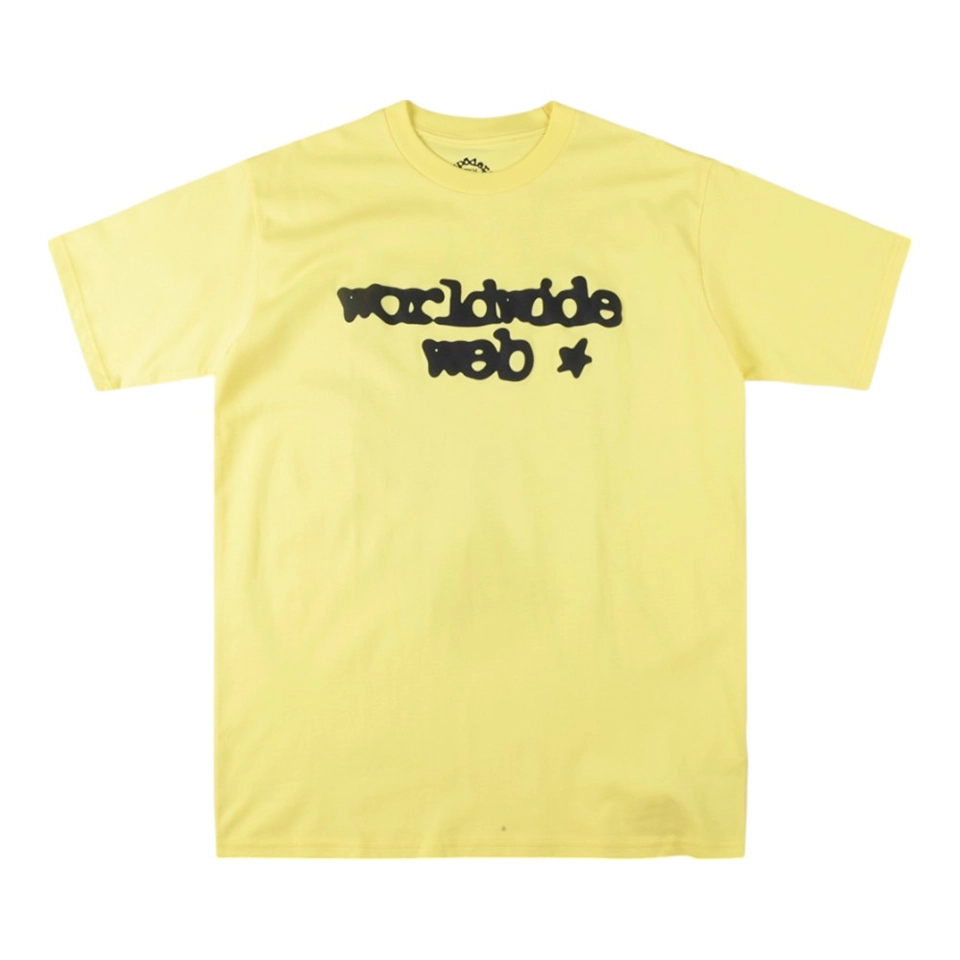 Sp5der “Worldwide Web” Graphic T-Shirt (Black/Yellow)