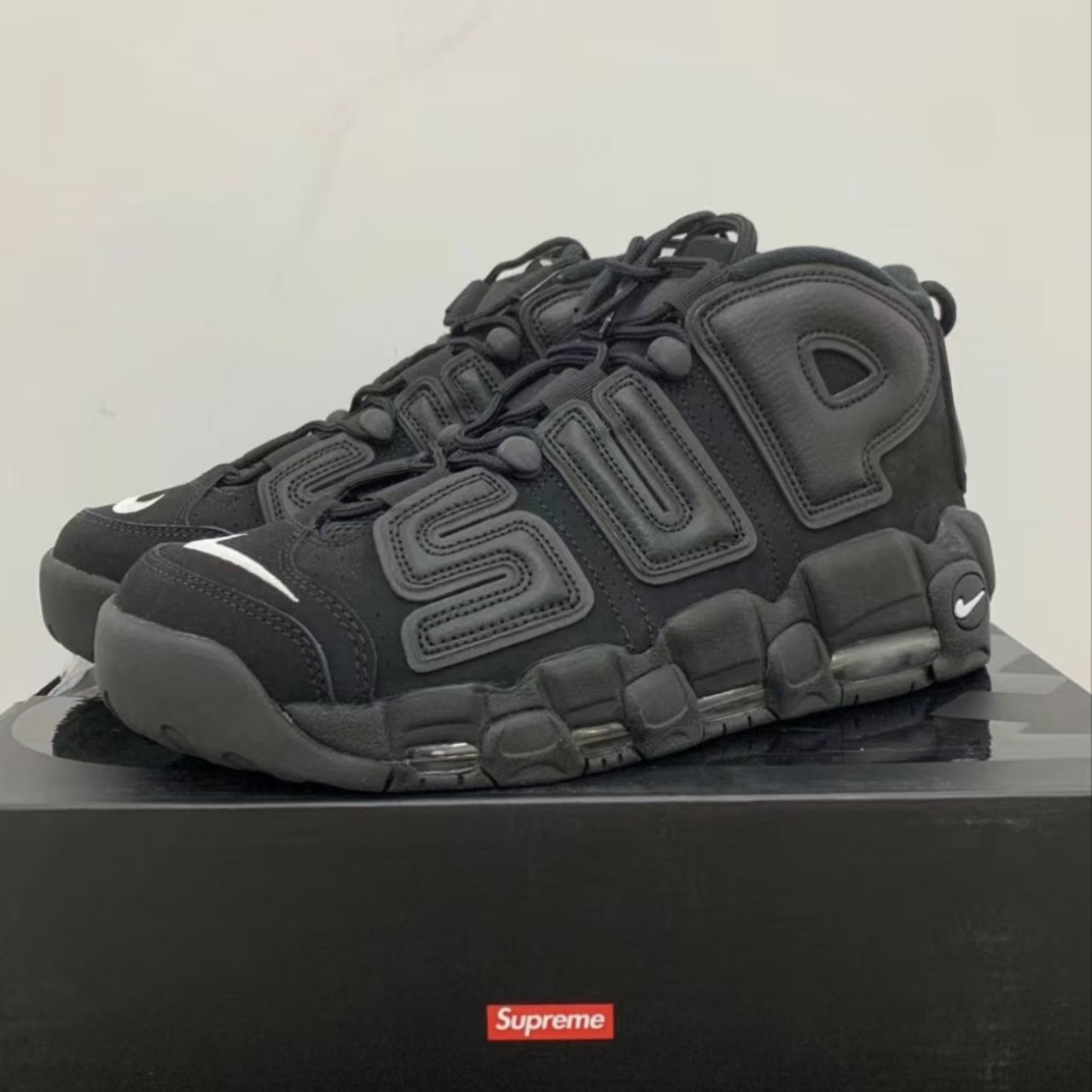 Supreme x Nike Air More Uptempo Black