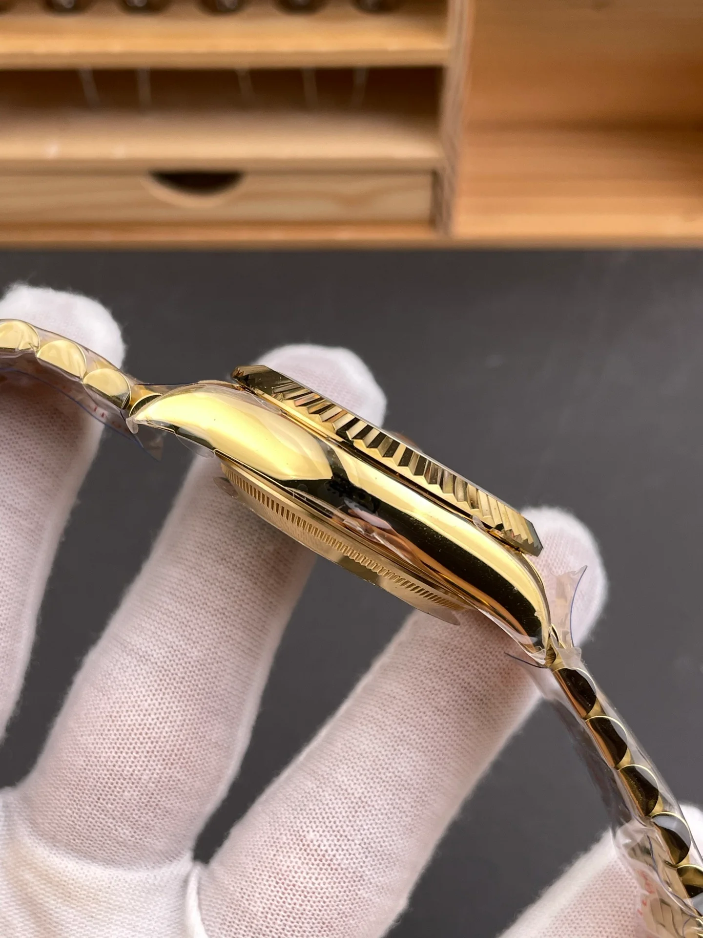 Full Gold Sky-Dweller Green Dial