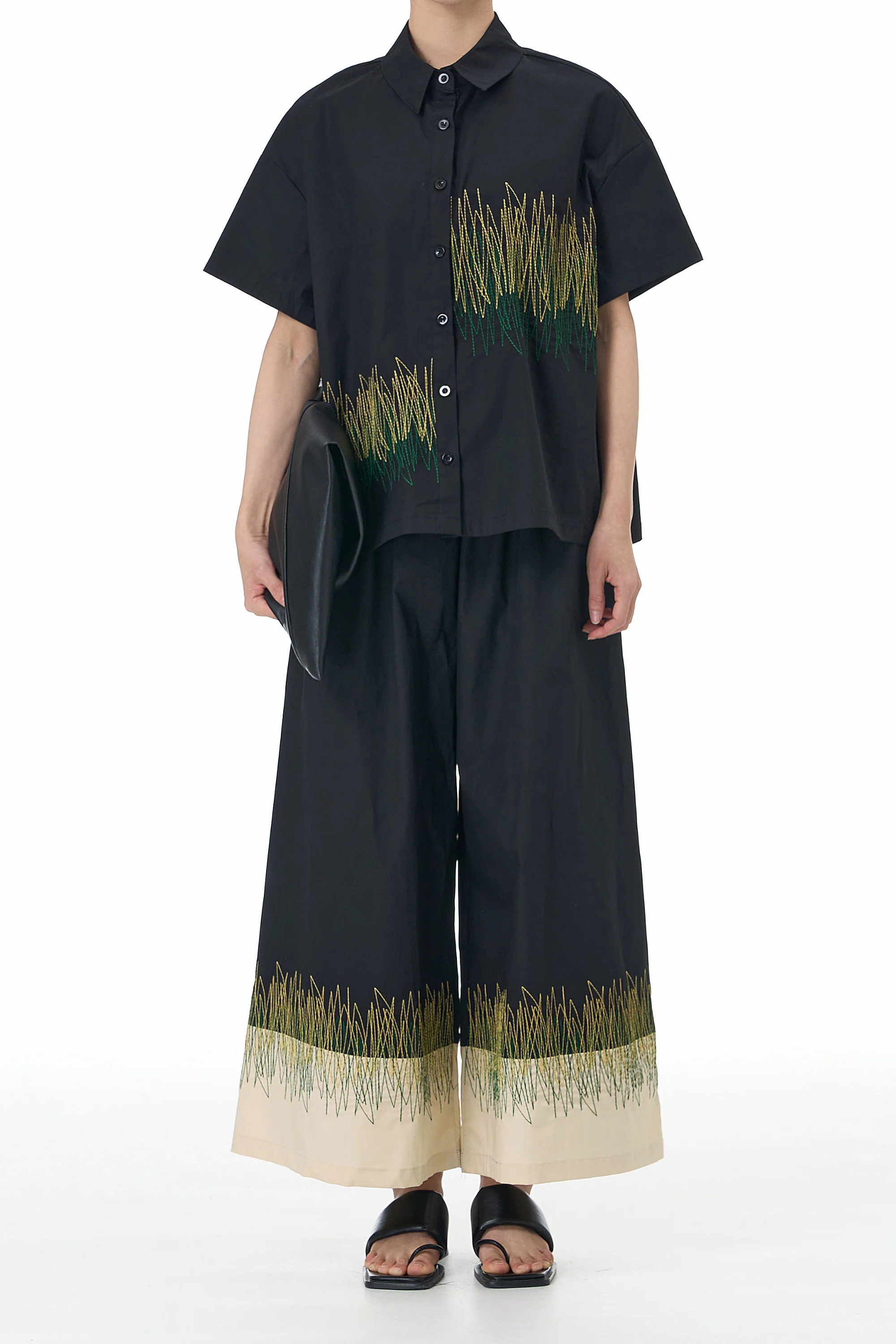 Bonnie Black Embroidered Co-ord Set