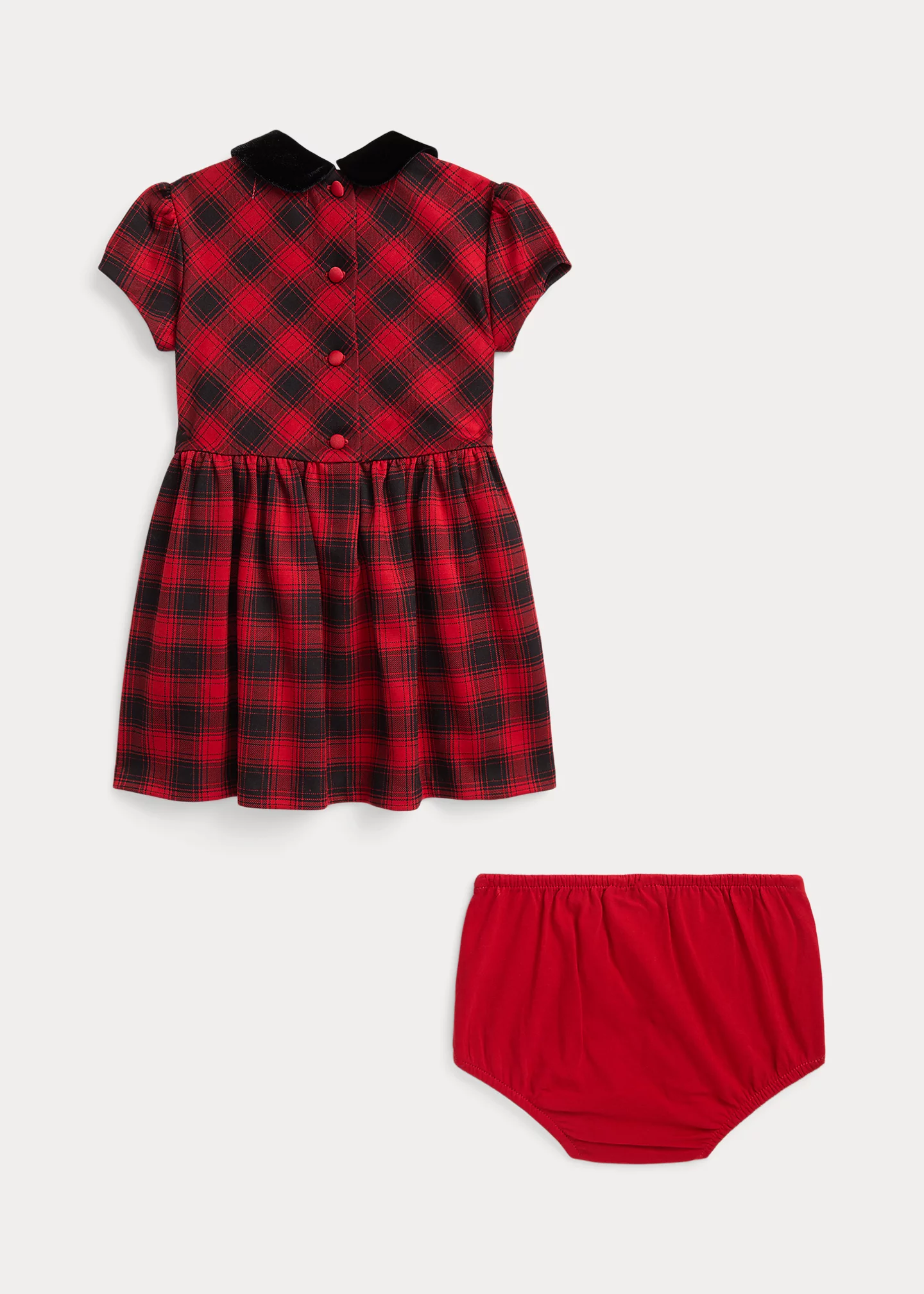 Checked Stretch Ponte Dress & Bloomer
