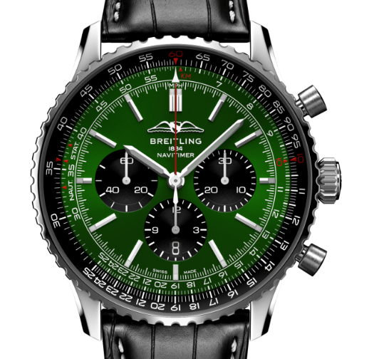 [2026 Mirror Grade]Breitling AB0137241L1P1 Navitimer B01 Green Dial