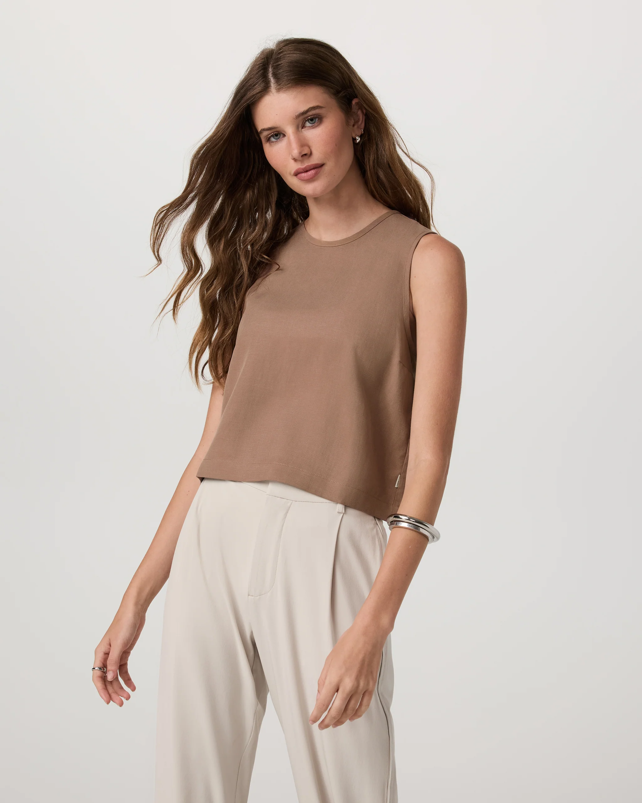 Trestles Twill Crop Tank