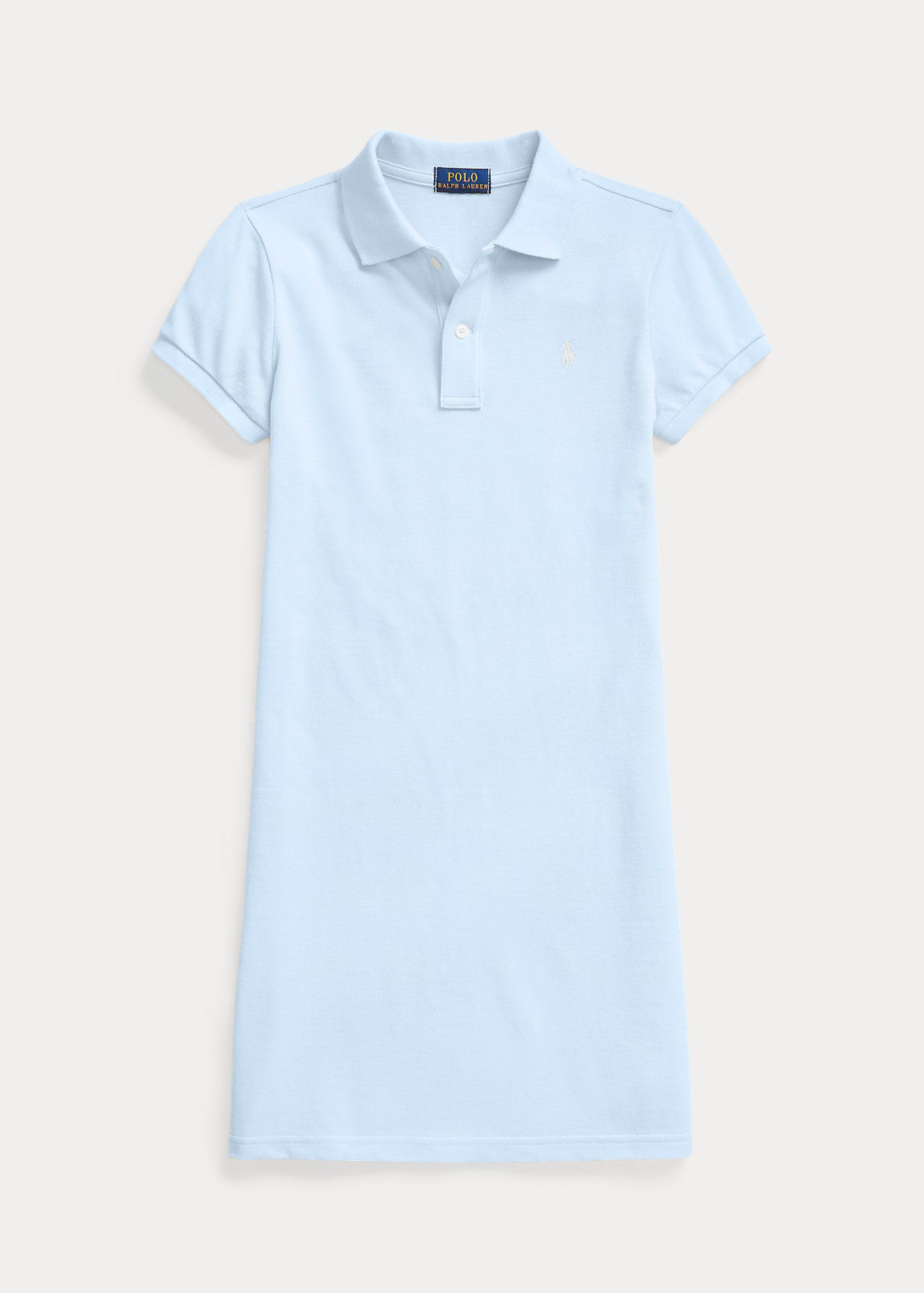 Cotton Mesh Polo Dress