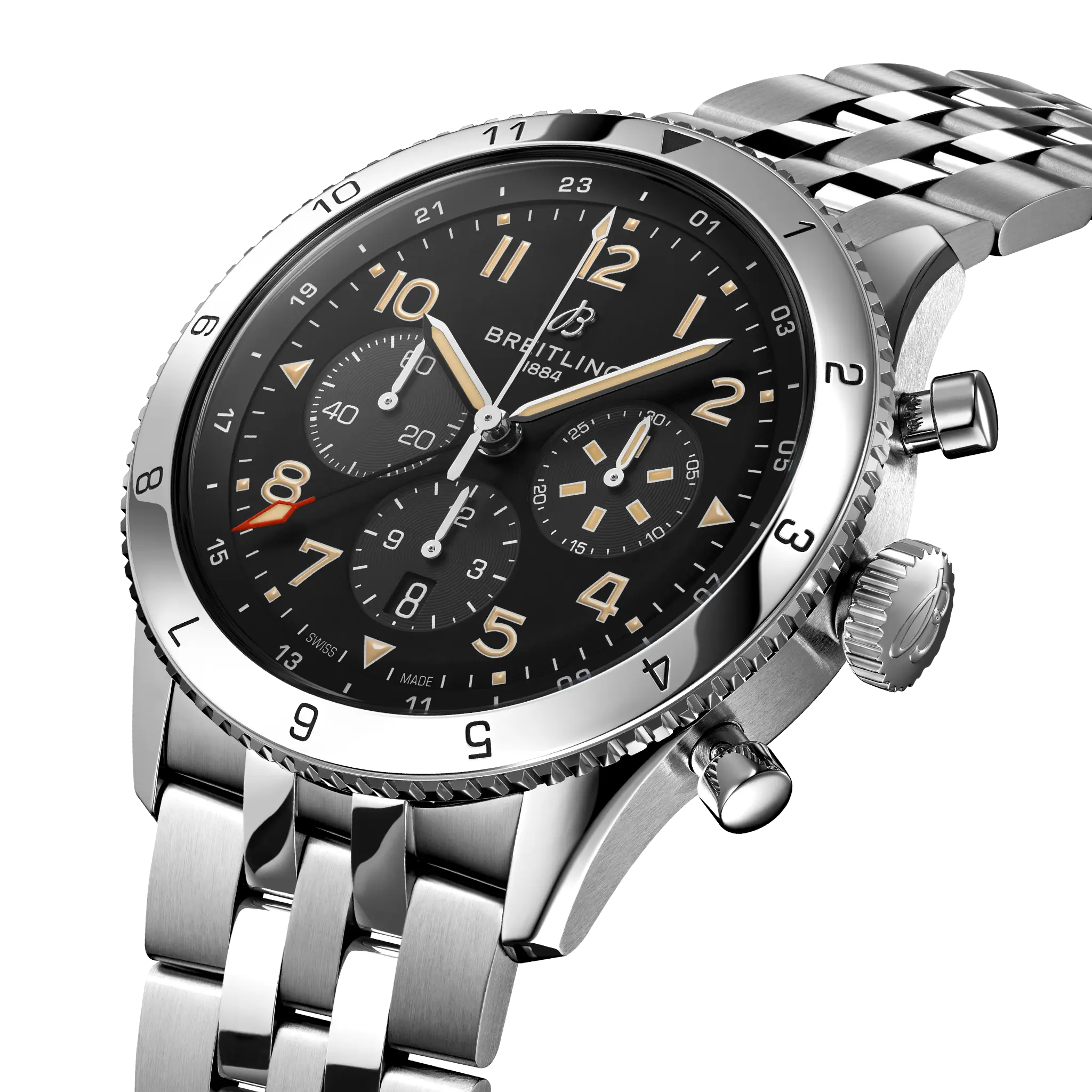 [2026 Mirror Grade]Breitling Classic AVI Super AVI B04 Chronograph GMT 46mm P-51 Mustang AB04453A1B1A1