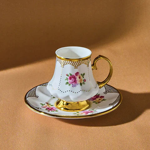 Karaca Nermin Ensemble De 2 Tasses À Café Pour 2 Personnes, 85 Ml