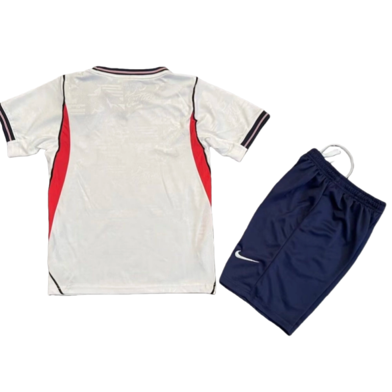 2026 England World Cup Home Kids Soccer jersey Kit jersey+Shorts Fan Version