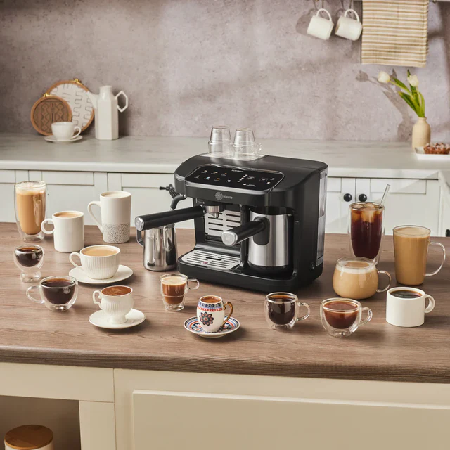 Karaca Hatır Perfetto Machine à Espresso et Café Turc INOX