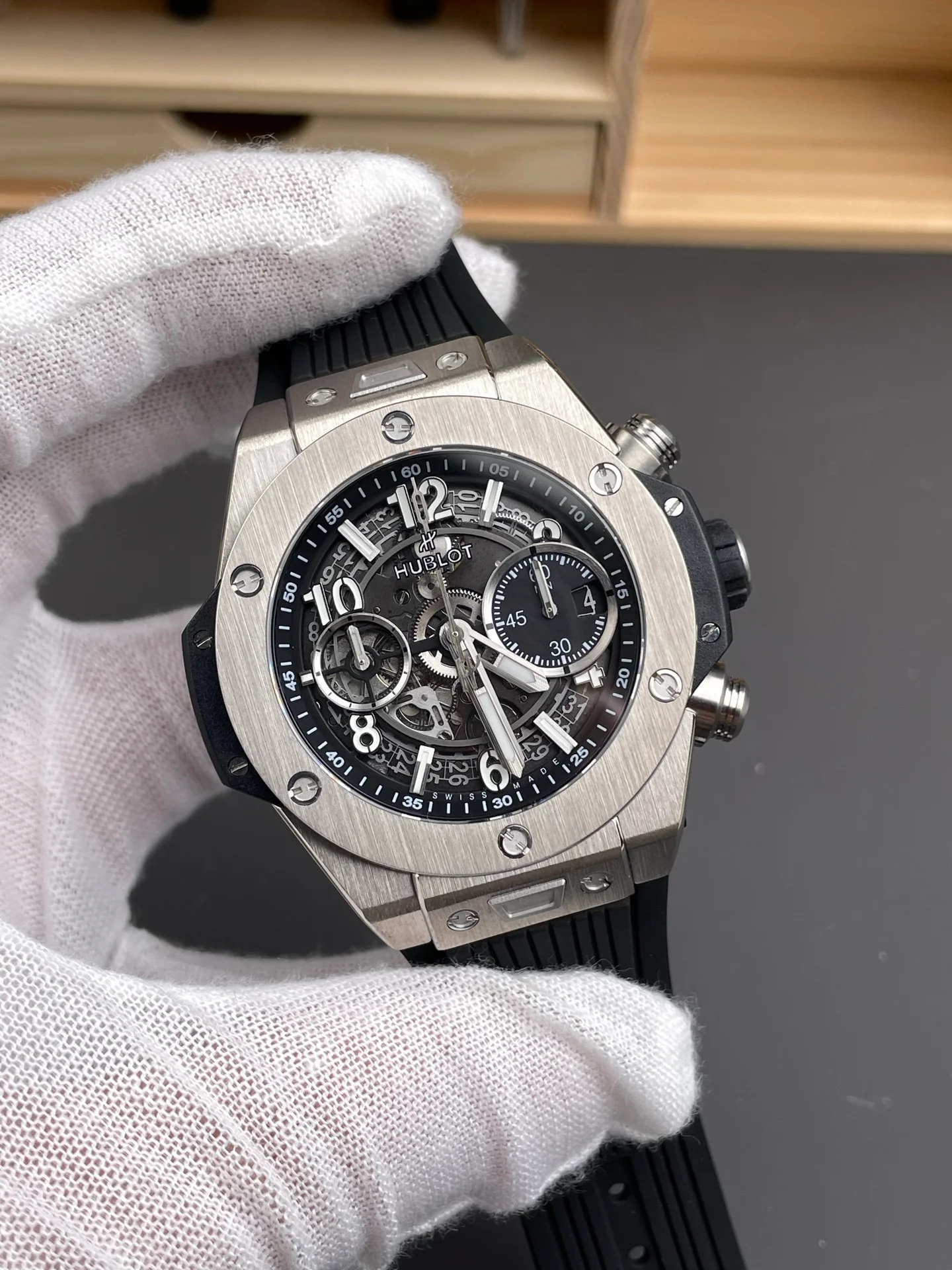 Big Bang White Case Black Dial