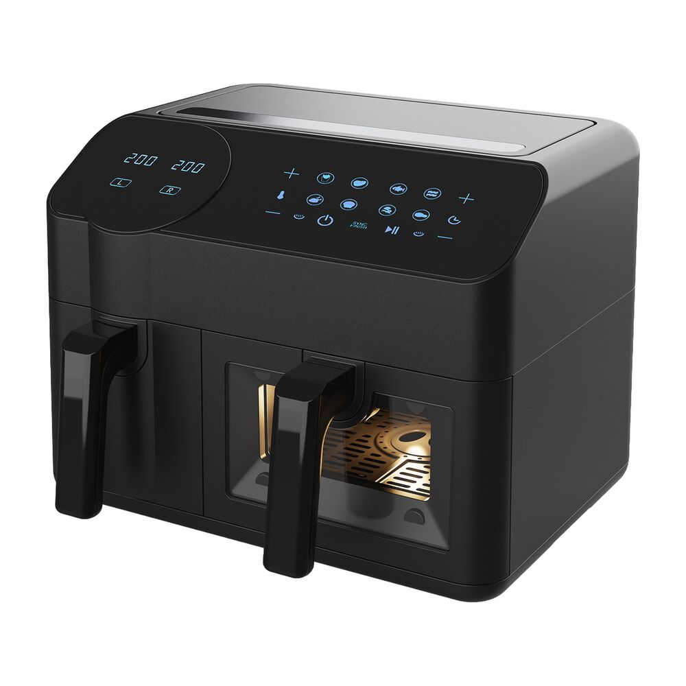 MAESTRO Air Fryer Frytkownica beztłuszczowa z okienkiem Maestro MR-760, 2400 W, 3,5 l + 6 l, czarna