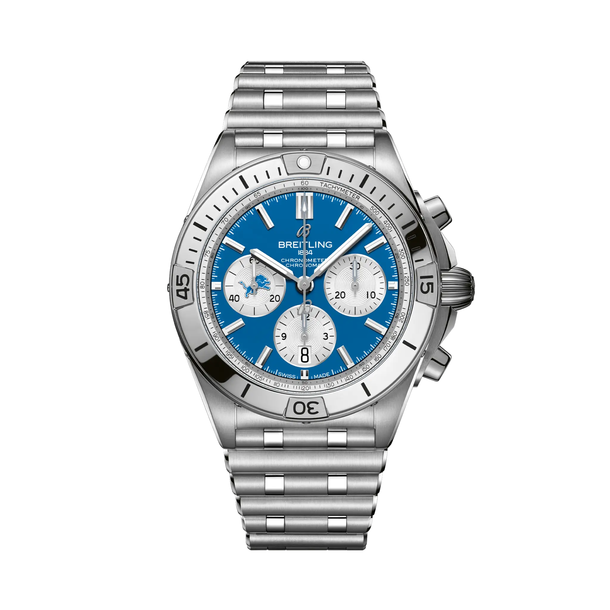 [2026 Mirror Grade]Breitling Chronomat B01 42 NFL Detroit Lions Edition AB01342B1CCA1