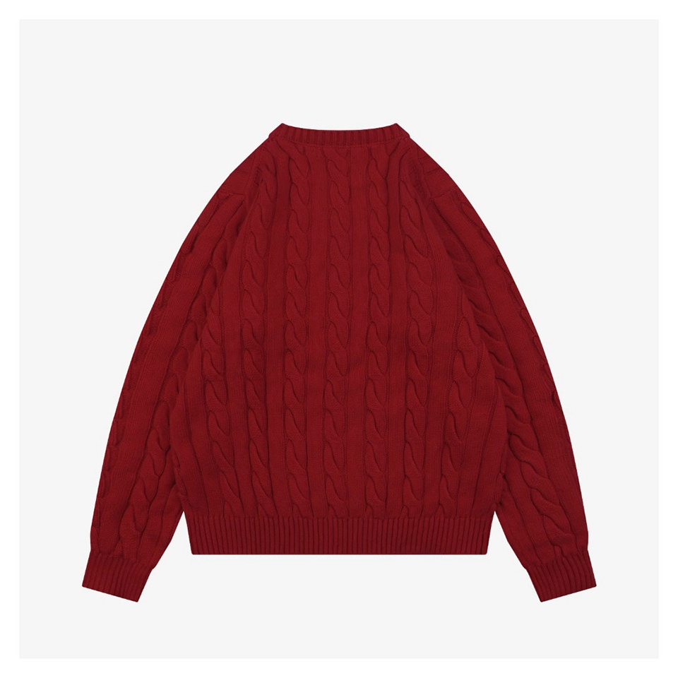 Ralph Lauren Pony Embroidered Cable-Knit Crewneck Sweater