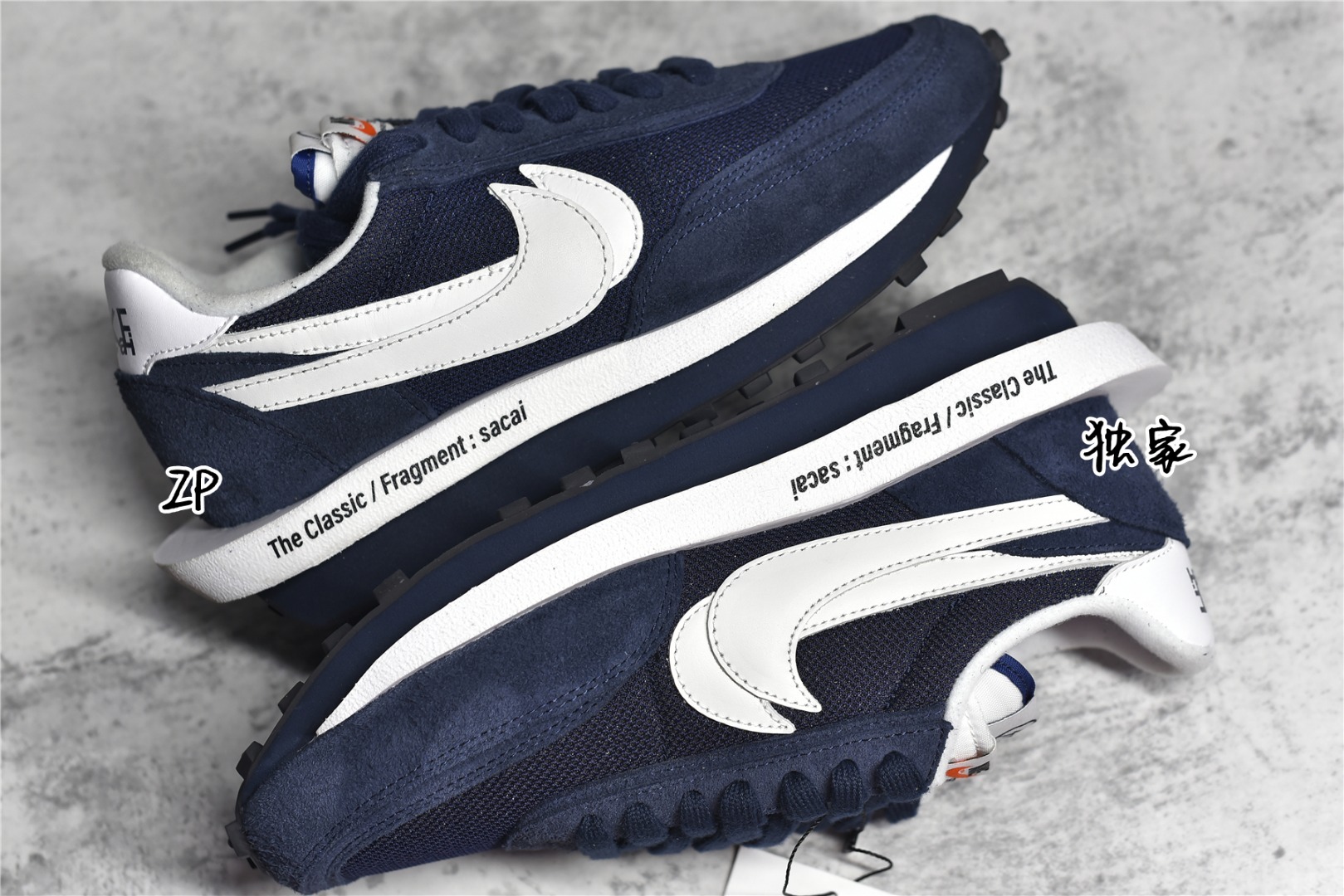 KO FRAGMENT X SACAI X NK LDWAFFLE BLACKENED BLUE DH2684-400