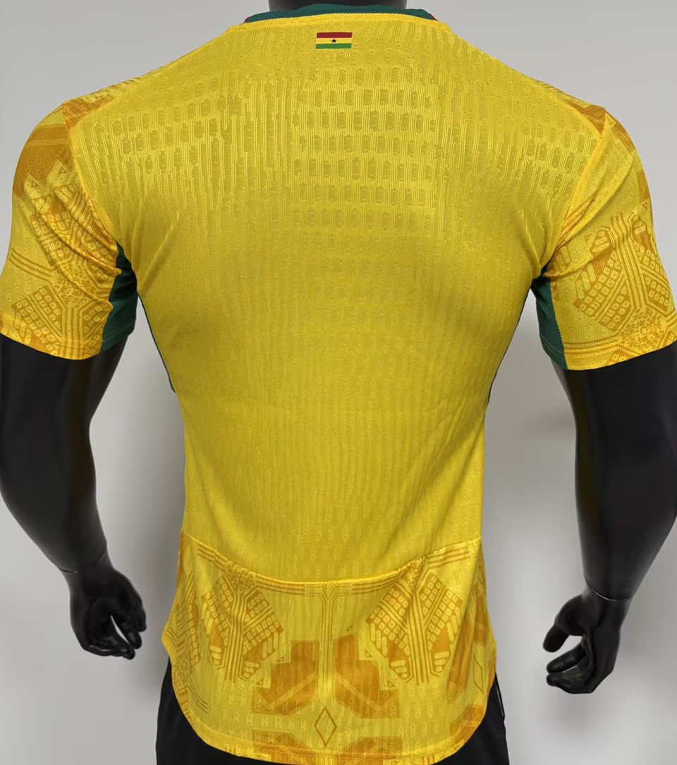 2026/27 Ghana Away Yellow Player Version Soccer Jersey