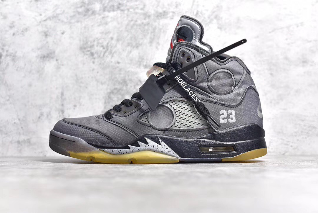 PK OFF-WHITE X AIR JORDAN RETRO 5 SP CT8480-001