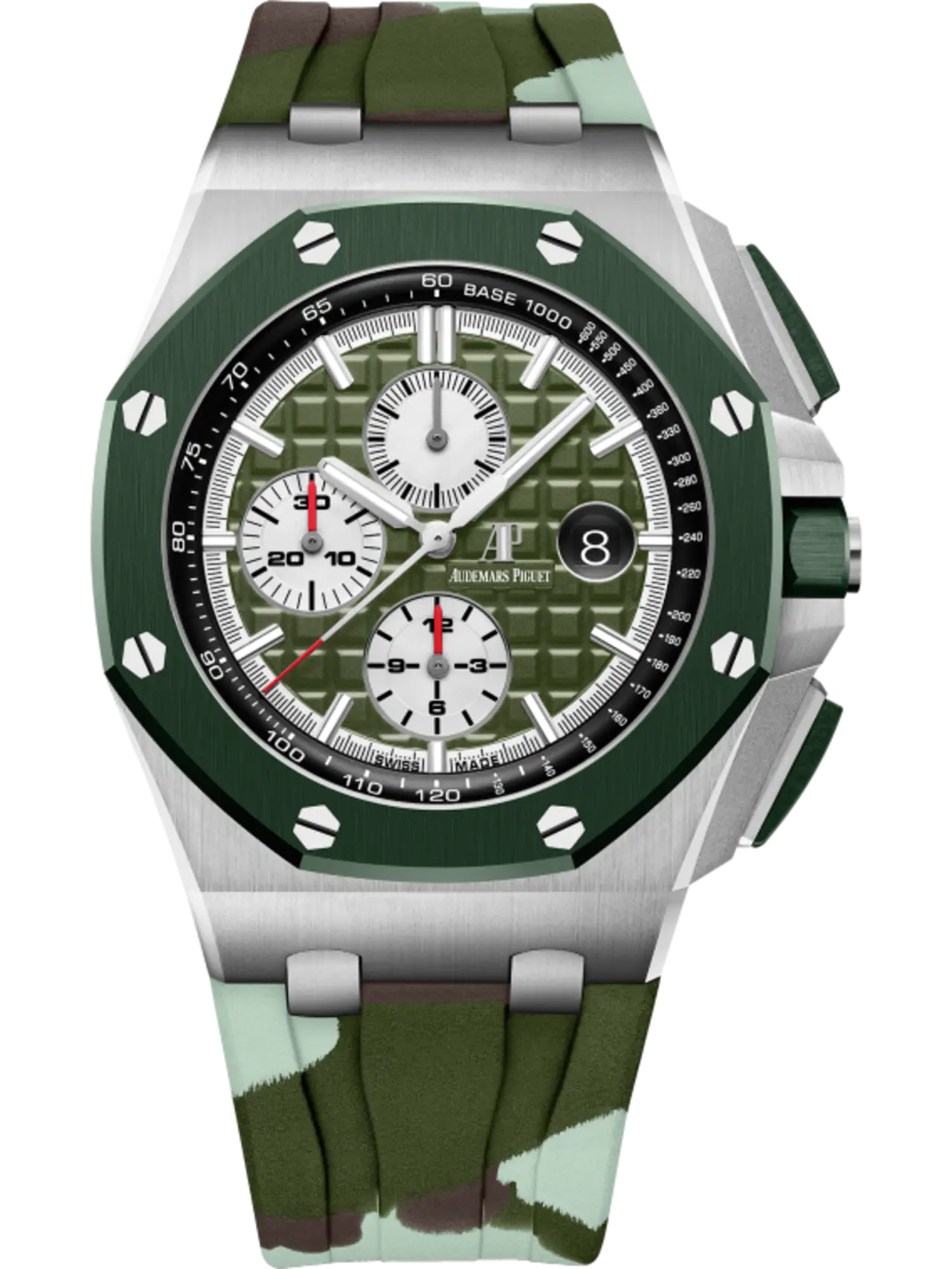 [2026 Mirror Grade]Audemars Piguet OFFSHORE Khaki Green Camouflage Dial CHRONOGRAPH 44mm 26400SO.OO.A055CA.01