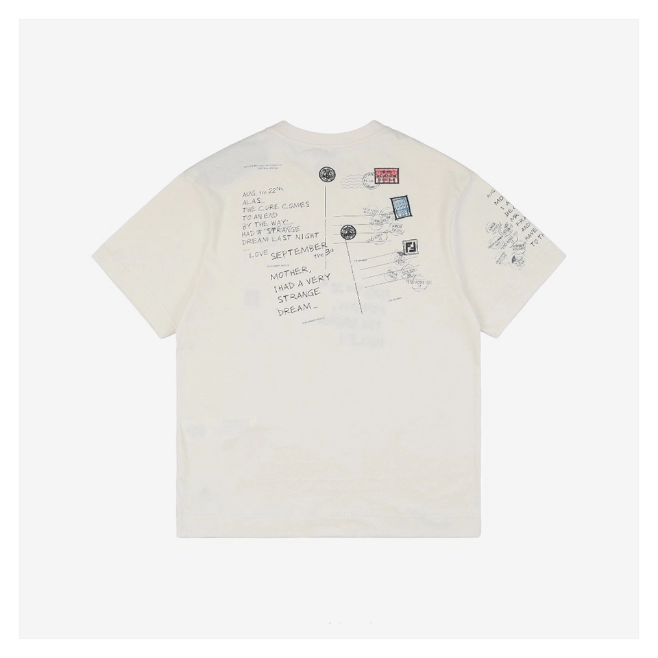 F Postcard Stamp Print T-Shirt