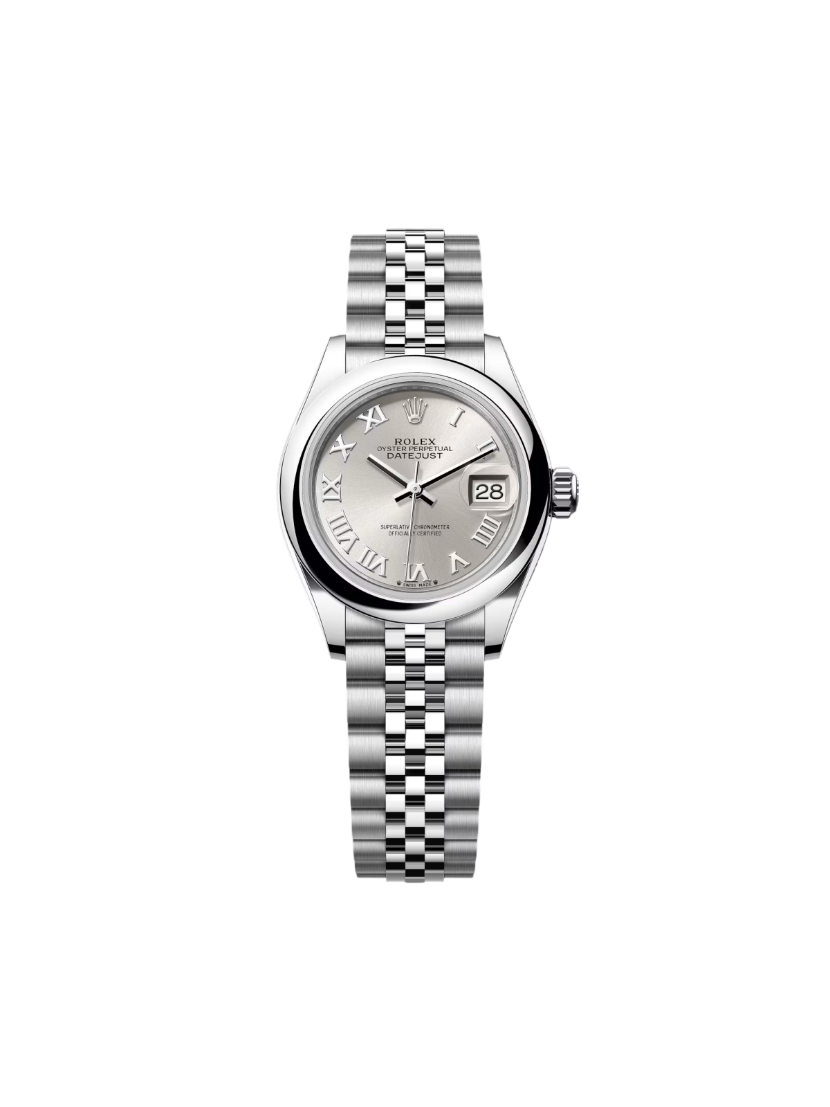 [2026 Mirror Grade]RLX Lady-Datejust 28mm  m279160 Oyster Perpetual Silver Dial Oyster Bracelet