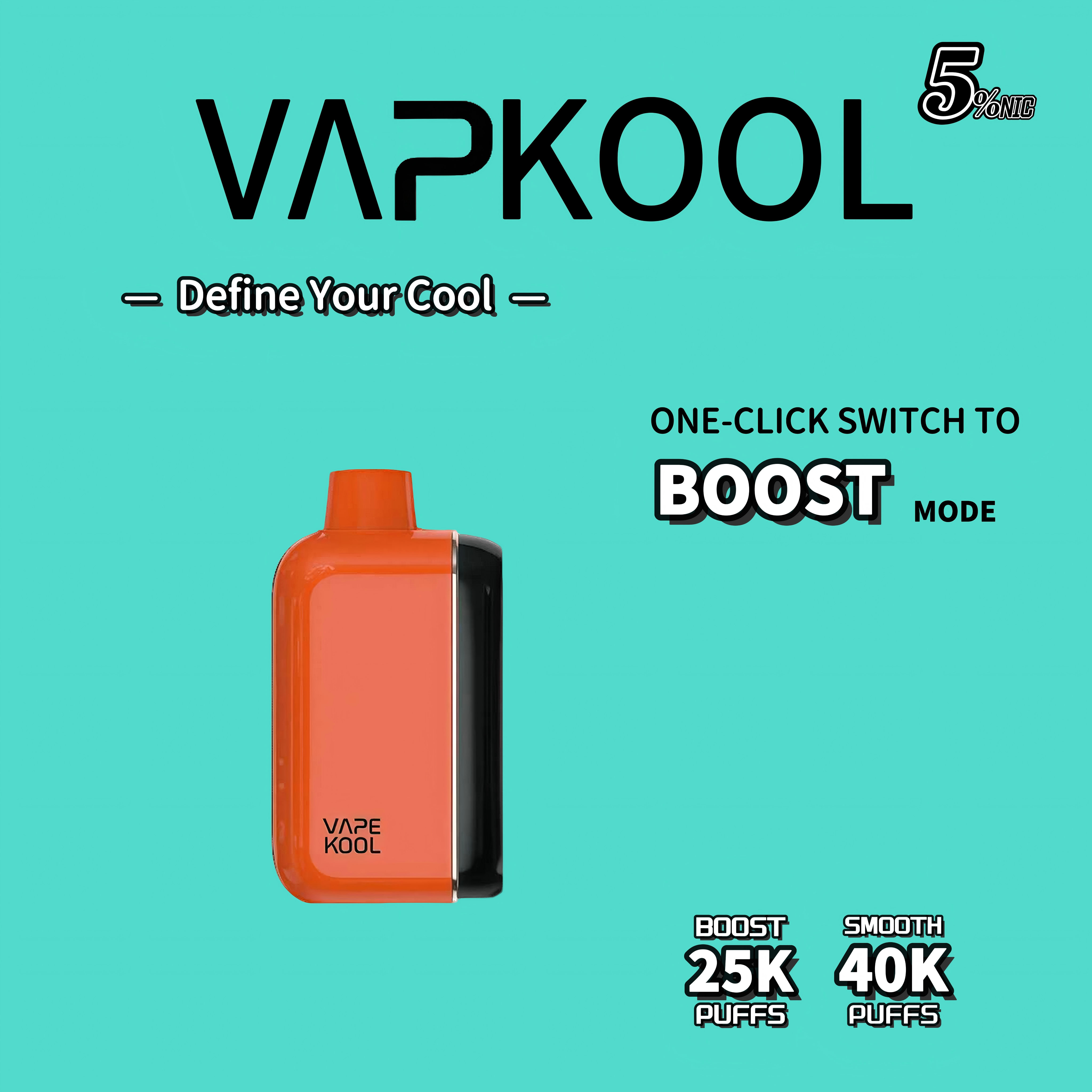STRAWBERRY ICE VAPEKOOL KOLOS 40000 PUFFS