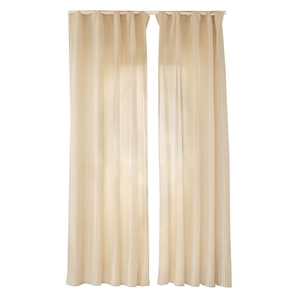 SMUKEE Zasłony aksamitne na taśmie 135 x 250 cm Smukee Home, 2 szt., beżowe