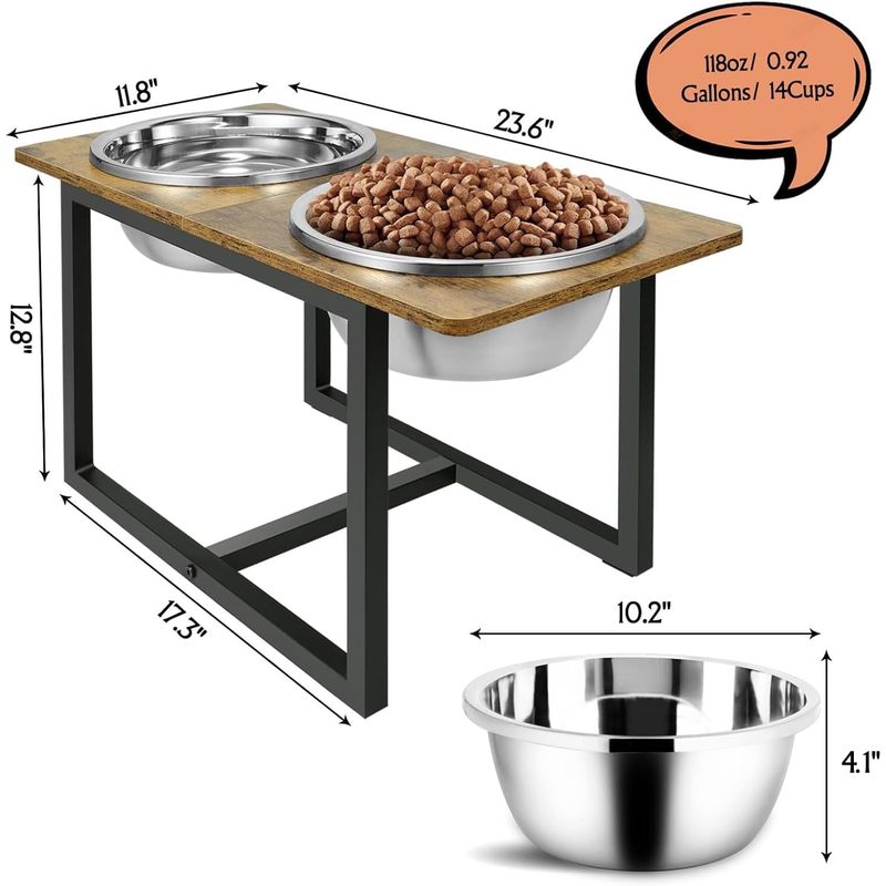 Elevated Dog Bowls for Large Dogs