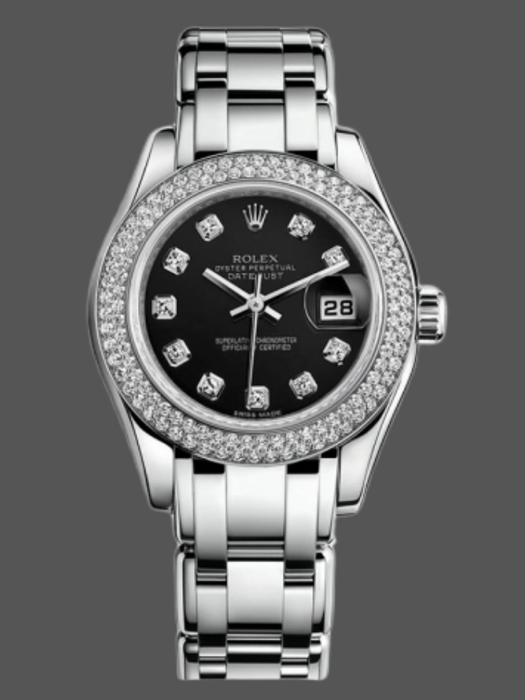 [2026 Mirror Grade]Rolex Masterpiece Pearlmaster 80339 Diamant Bezel 29MM Lady Replica Watch