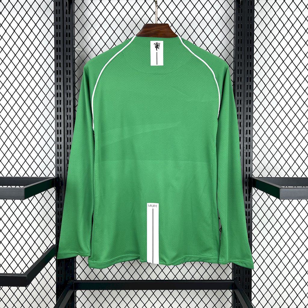 Manchester United Retro Green Goalkeeper Long Sleeve Football Jersey Shirt 2007/08