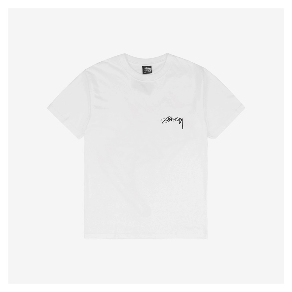 Stussy Circular Graffiti Letter Print T-Shirt