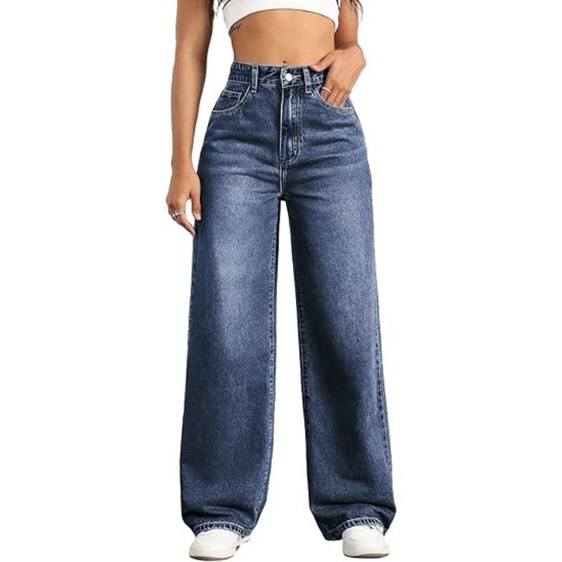 CHICDENLY Straight Leg Jeans for Women