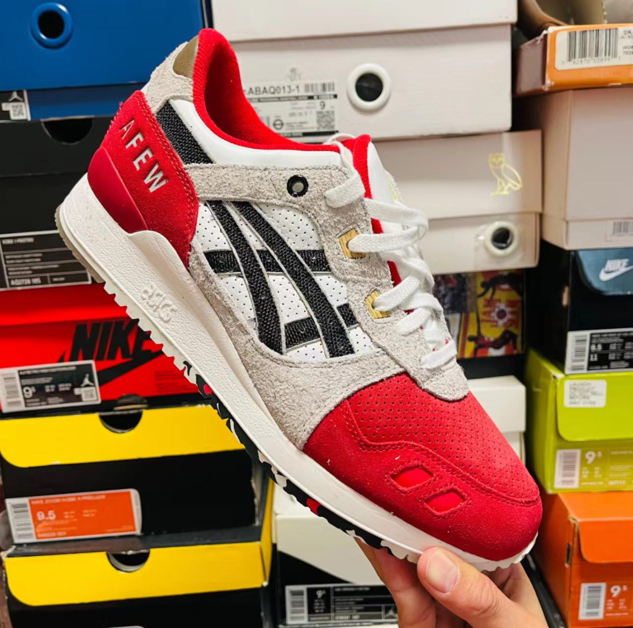 ASICS Gel Lyte III Red Grey White Black