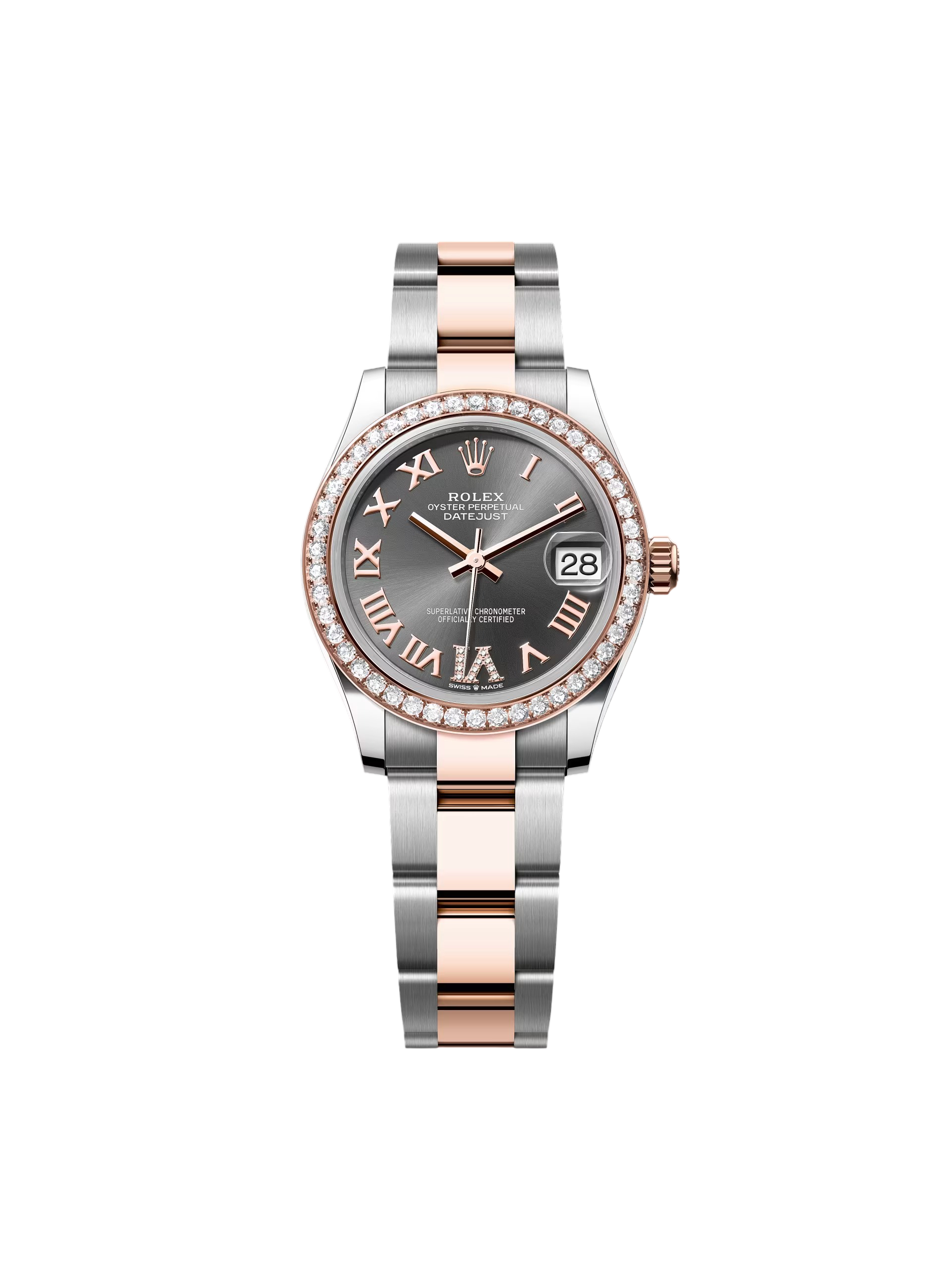 [2026 Mirror Grade]RLX Datejust m278381-0029/0030 Slate Roman Diamond Dial Diamond-Set Bezel 31mm