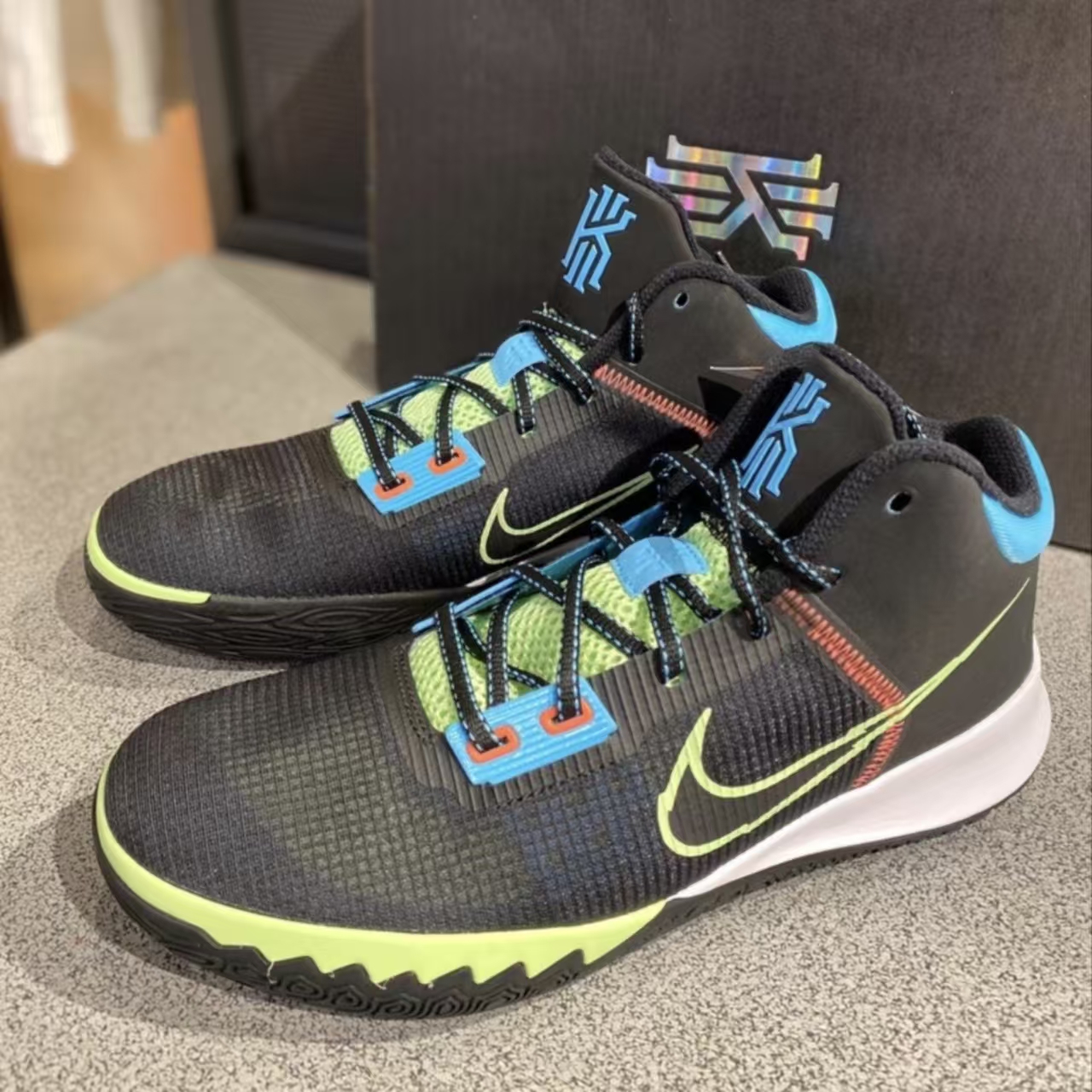 Nike Kyrie Flytrap 4 Black Lime Blue