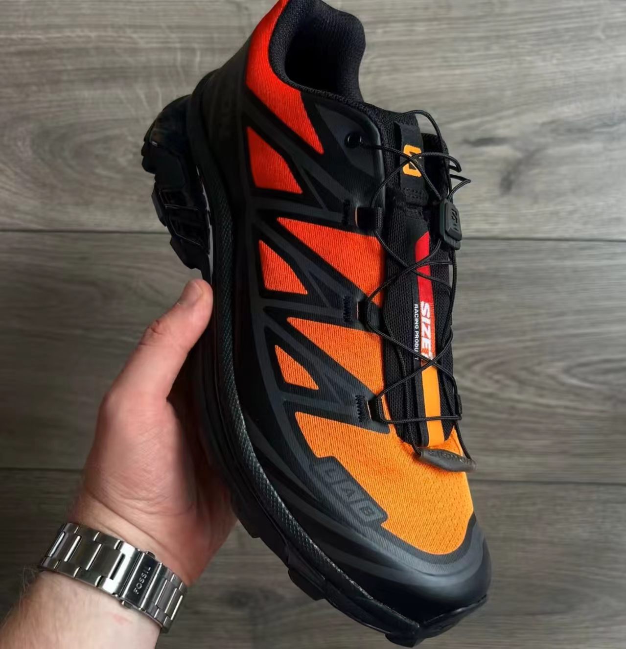 Salomon XT-6 Black Orange Red Hiking Shoes