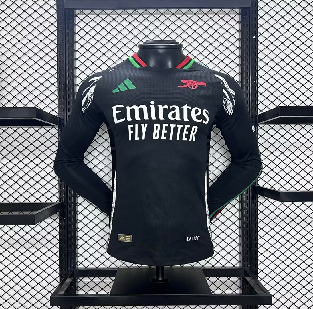 Arsenal Soccer Jersey Away Authentic Long Sleeve Shirt 2024/25