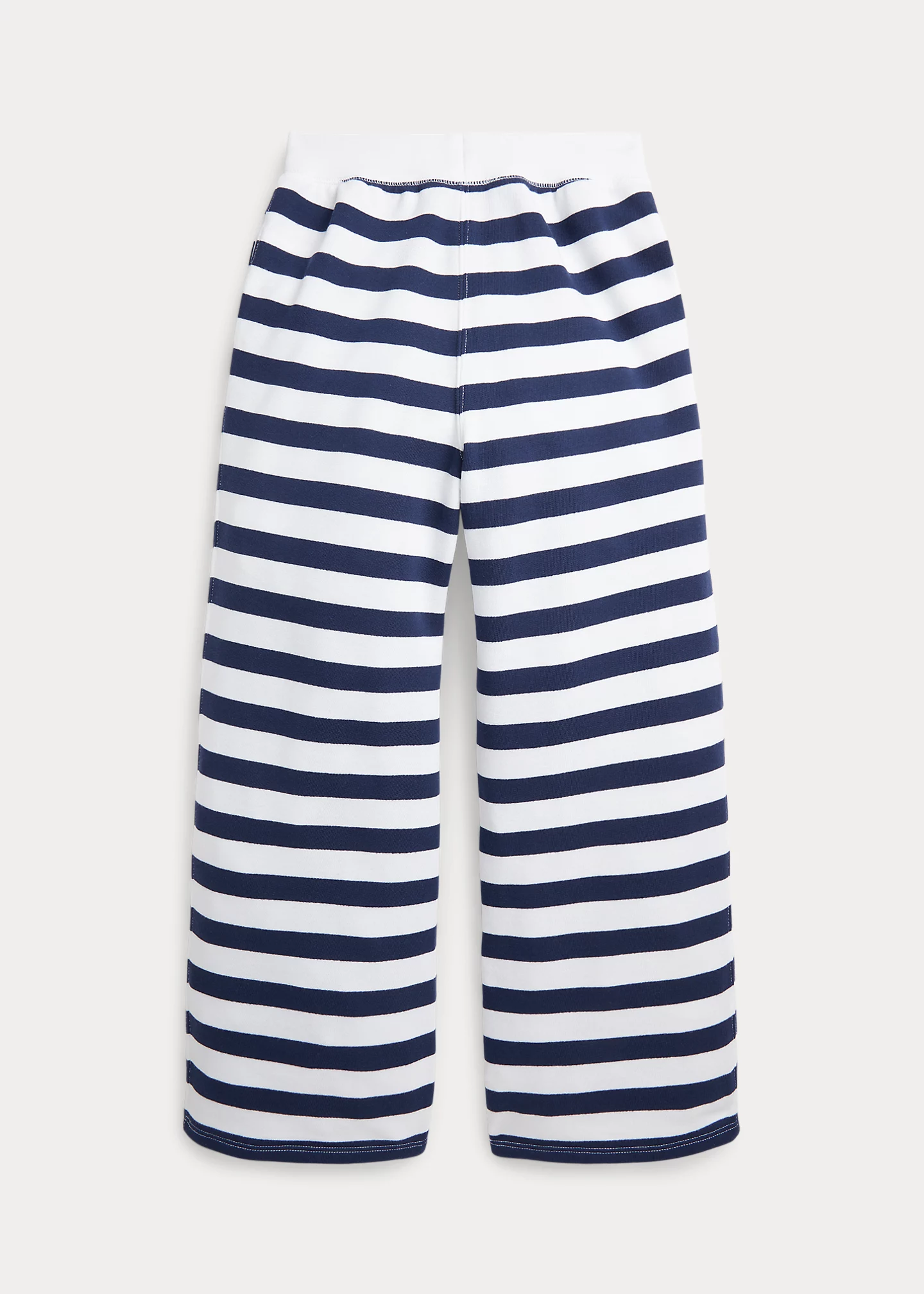 Striped Terry Wide-Leg Sweatpant
