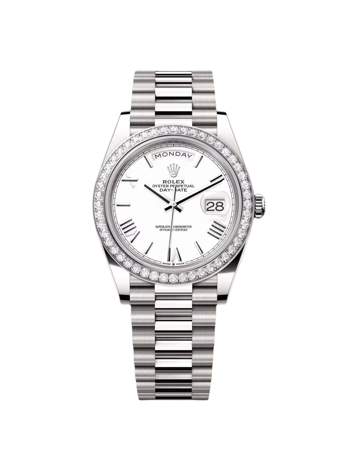 [2026 Mirror Grade]RLX  Day-Date 40mm 228349RBR-0039 White Dial President Bracelet