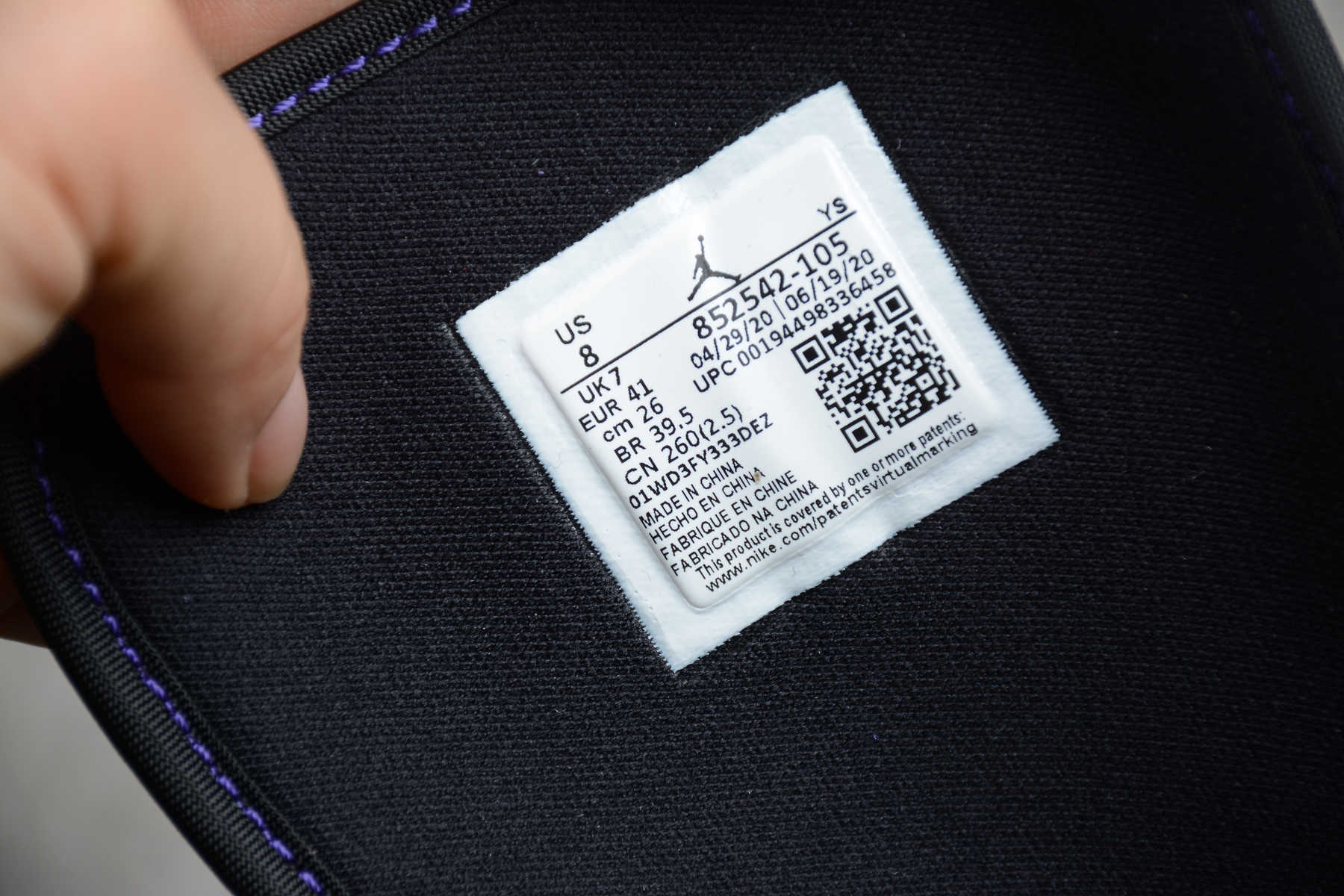 Air Jordan 1 Mid SE Purple 852542-105