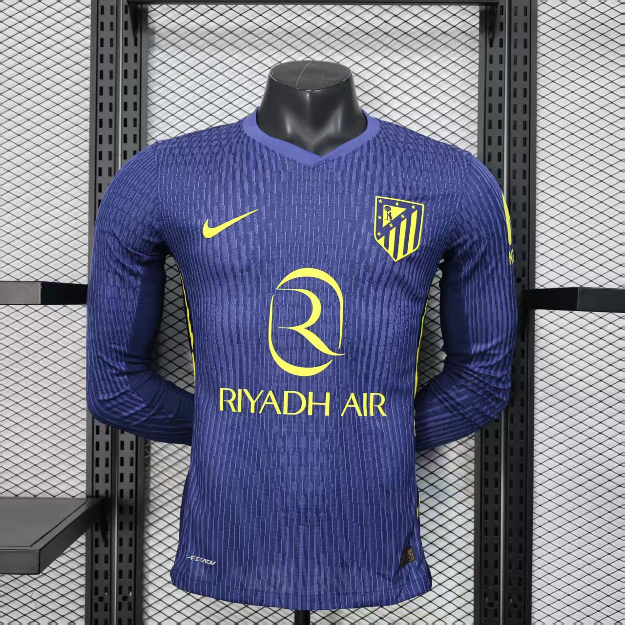 Authentic Soccer Jersey Atletico Madrid Away Long Sleeve Shirt 2025/26
