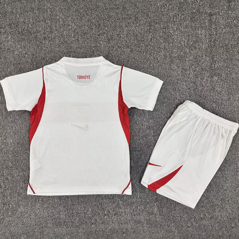 2026/27 Turkey Home White Kids Soccer Jersey