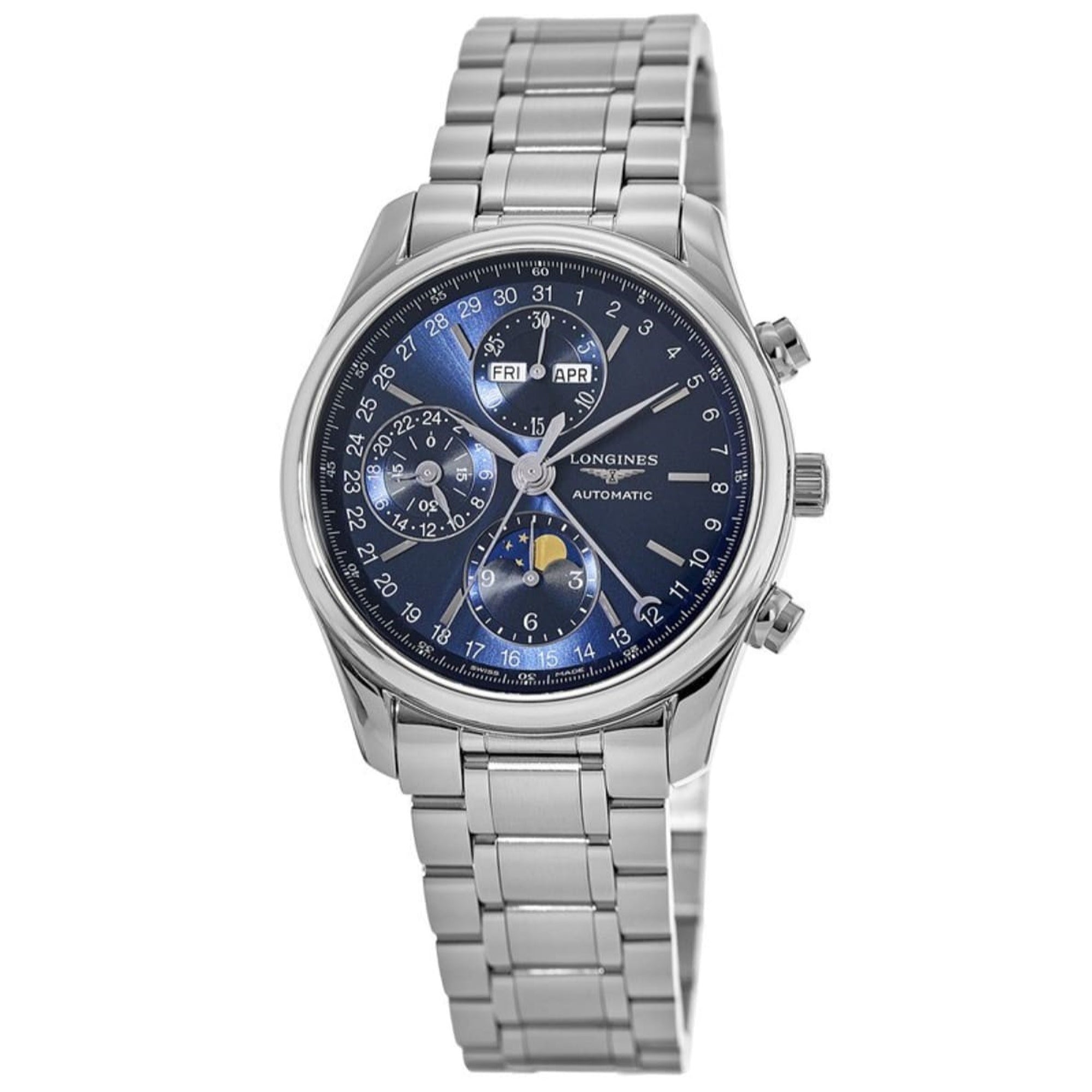 [2026 Mirror Grade]Longines Men's L2.773.4.92.6 Master Collection Chronograph Stainless Steel Watch
