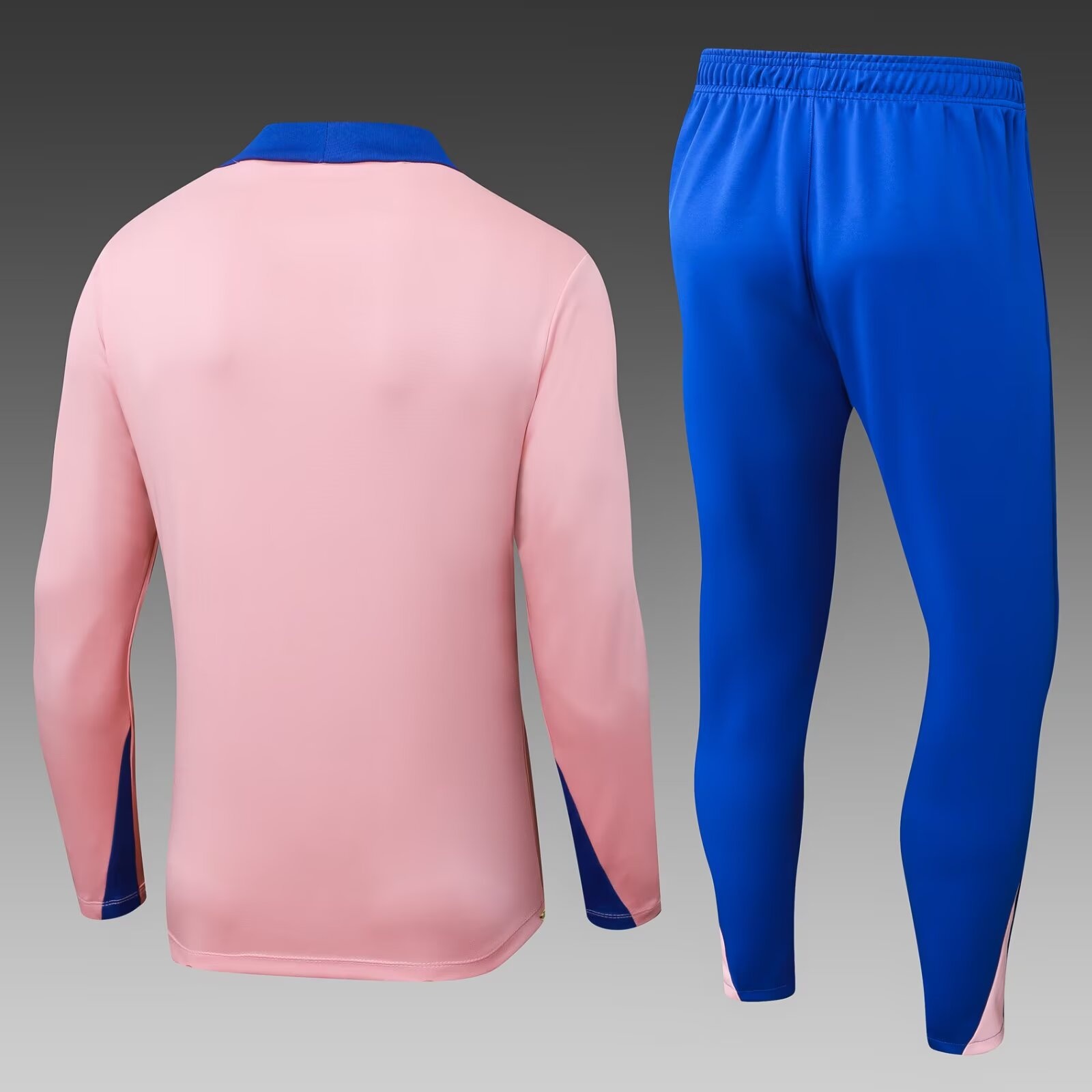 2025 Player Version France Half-Zip Training Suit Pink Shirt Set