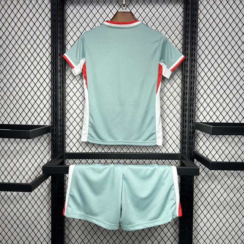 Atletico Madrid Soccer Jersey Away Kids Kit Jersey+Shorts 2024/25